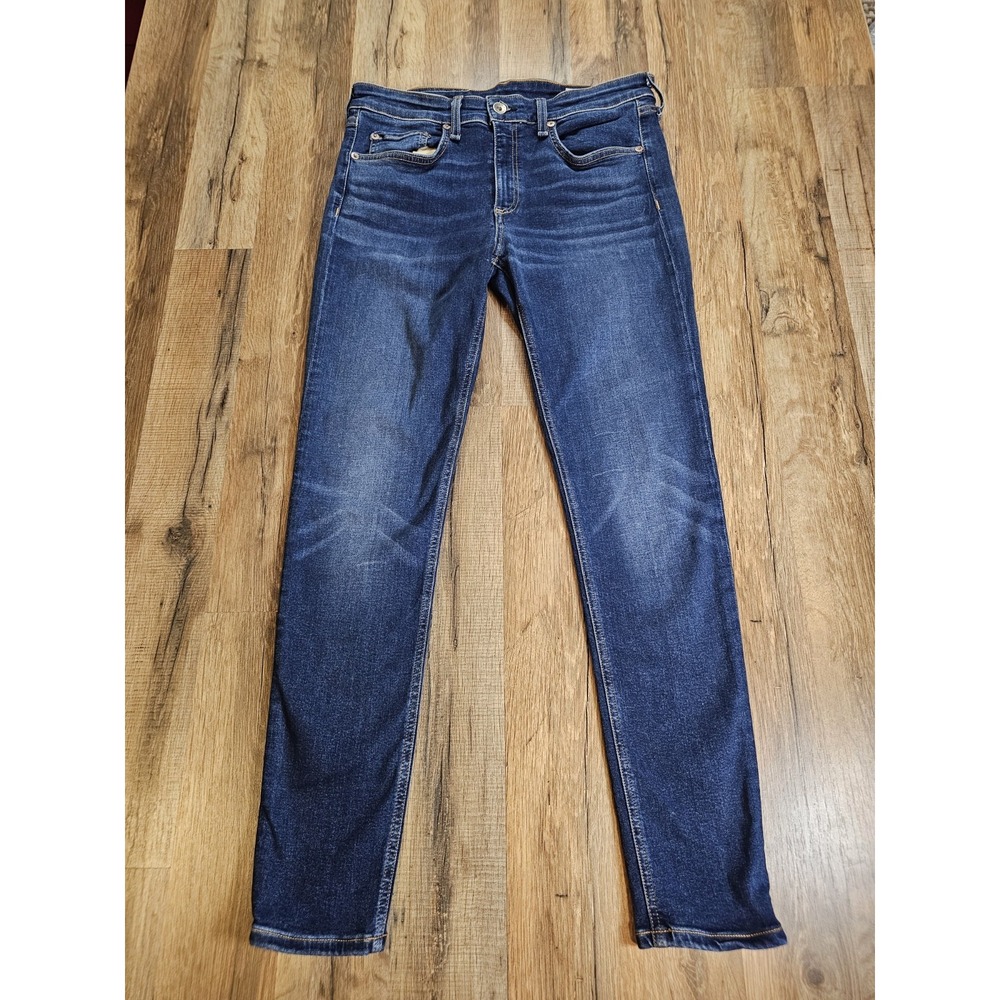 Rag & Bone Cate Mid Rise Ankle Skinny Jeans Women's Size 30 Dark Wash
